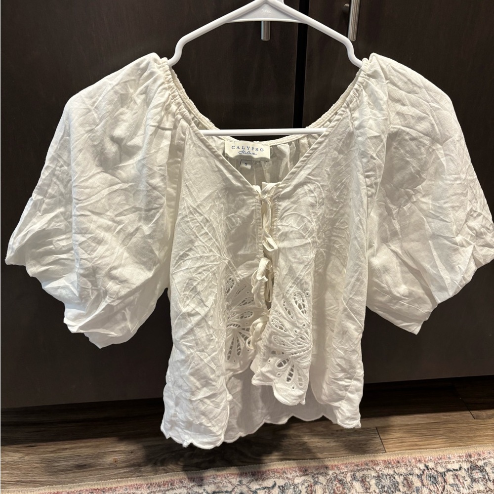 Calypso St. Barth White Blouse